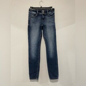 KanCan Indigo Skinny Jeans with Subtle Fading Size 25